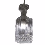 Crystal decanter light fitting