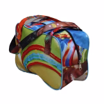 Multi coloured hand bad made from billboard banners