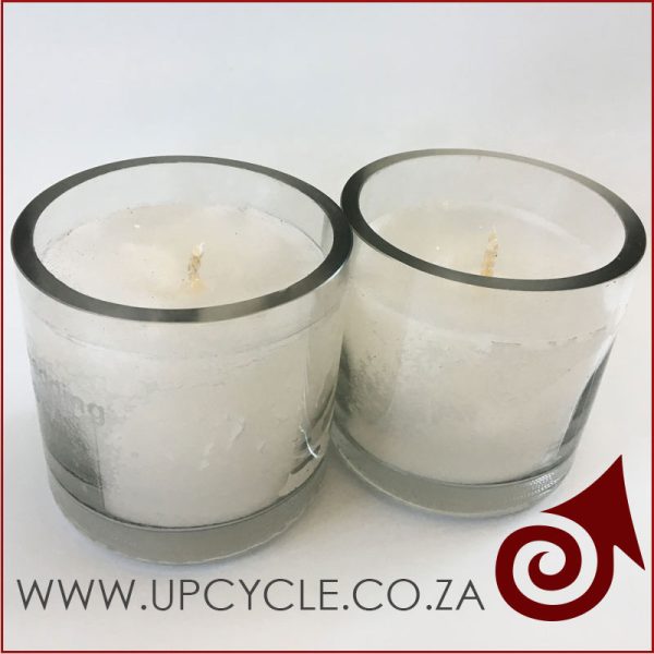 clear champagne bottle candle