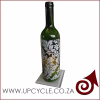 protea wine bottle hurricane candle holder