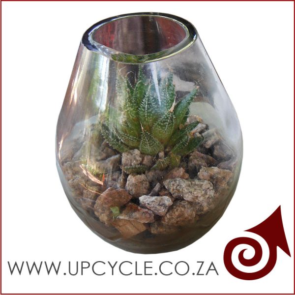 wine bottle planter
