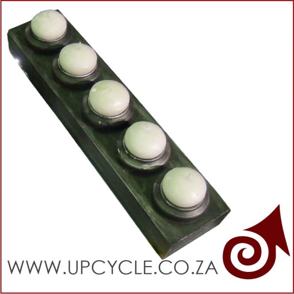 wood tealight candle holder