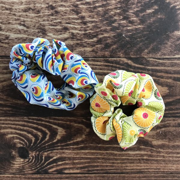 Scrunches made with upcycled fabric - Image 4