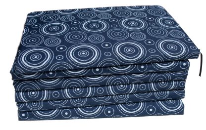 stack of traditional blue and white shwe shwe covered books