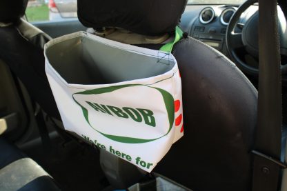 Upcycled Car Trash Bin Bag from scrap fabric - Image 4