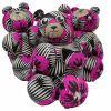 Sort teddy bears made from scrap fabric