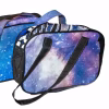 blue star pattern like night sky upcycled billboard banner hand bags