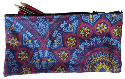 Upcycle Shwe Shwe pencil case in tradional colours