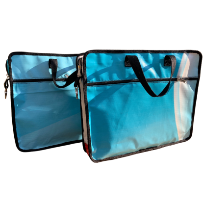 Laptop bags repurposed from billboard banners - Image 7