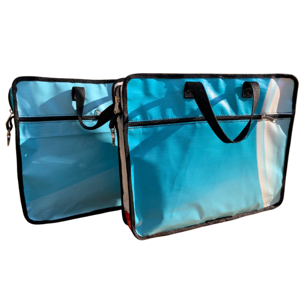 Laptop bags repurposed from billboard banners - Image 7