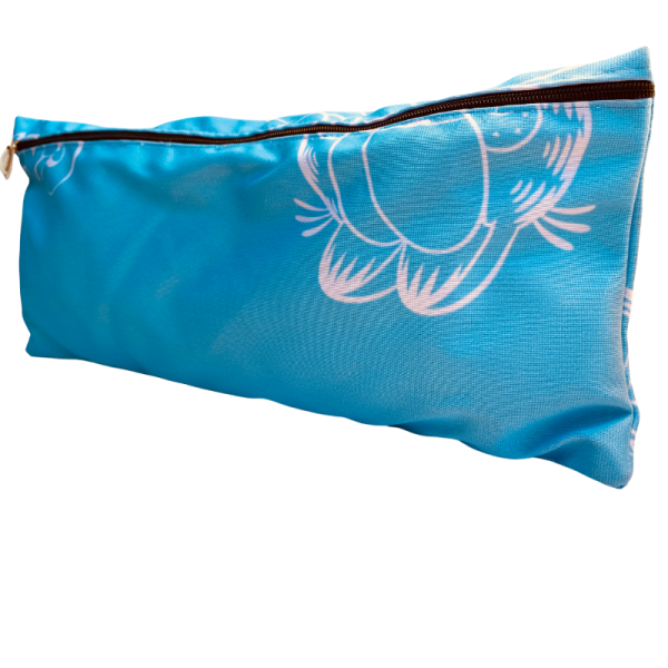 Pencil bag made from recycled billboard banners
