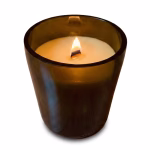 Upcycle creative brown champagne bottle candle