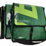 picture of a upcycled messanger bag made from pvc viyl billboard banner