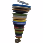 keyring made from buttons