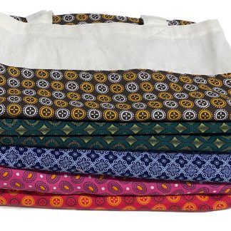 Cotton and shwe shwe tote bags