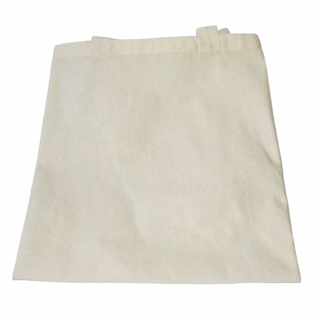 unbleached natural cotton tote bag