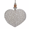 mosaic heart made from waste tiles