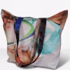 previously printed upcycle fabric shopper