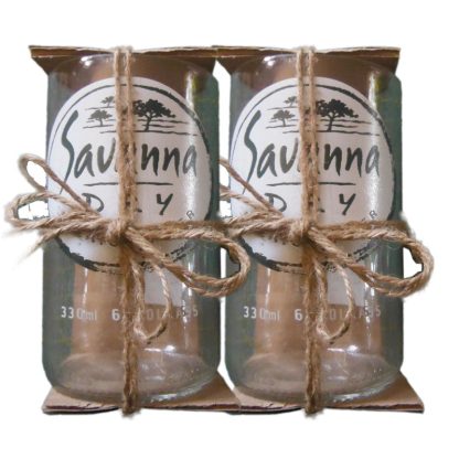 Upcycled Savana cider hand crafted drinking glasses