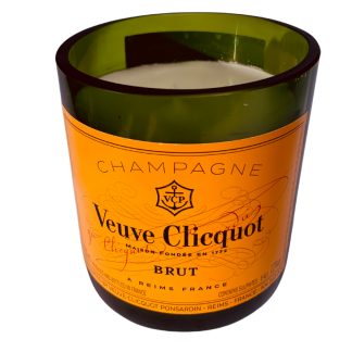 picture of a veuve clicquot champagne bottle candle